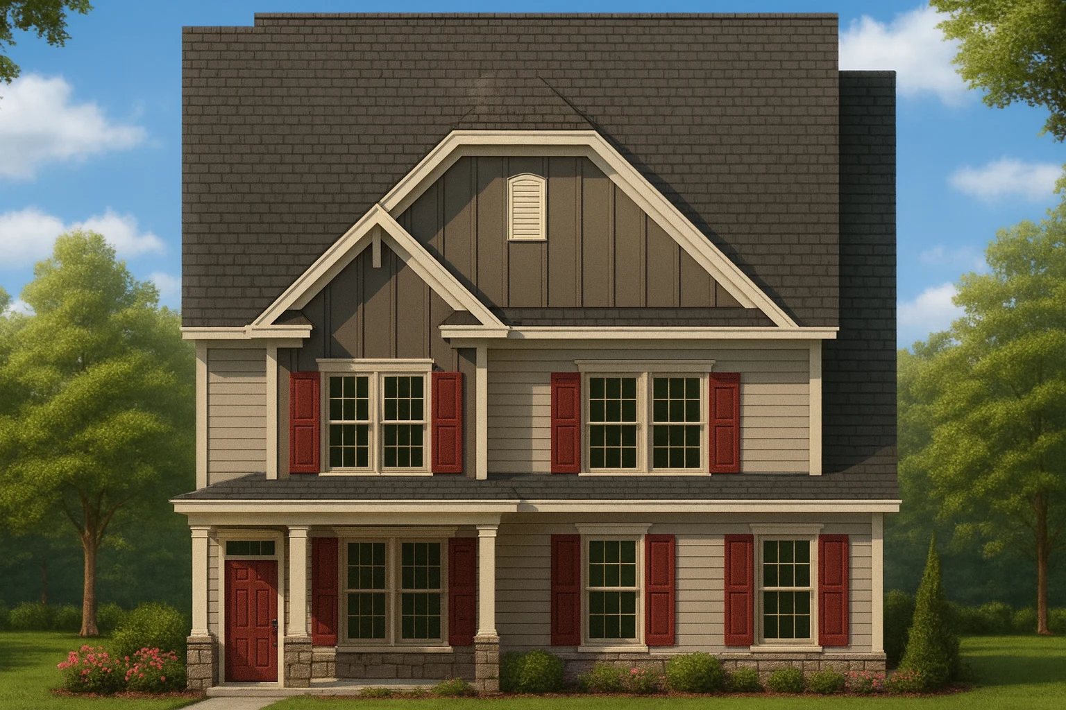 Country Farmhouse Plans 3 Craftsman Home Plan with 4 Bedrooms and Detailed Blueprints