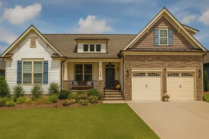 Craftsman Home Plan with 1.5 Floors and Stunning Designs