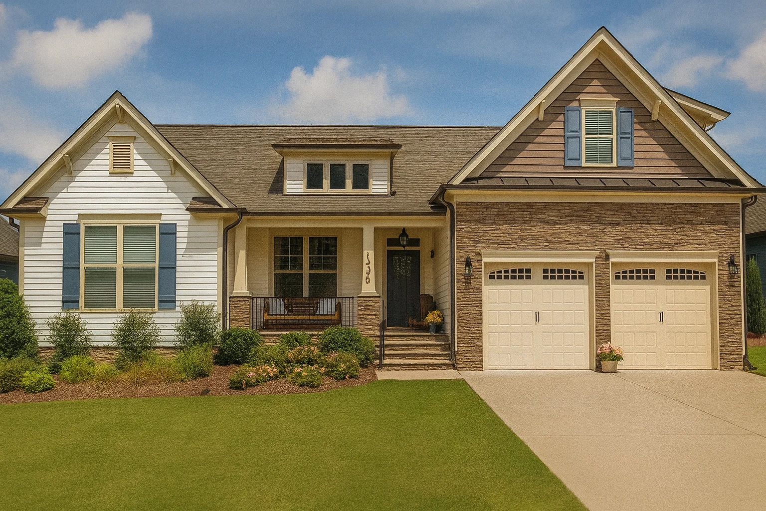 Craftsman Home Plan with 1.5 Floors and Stunning Designs