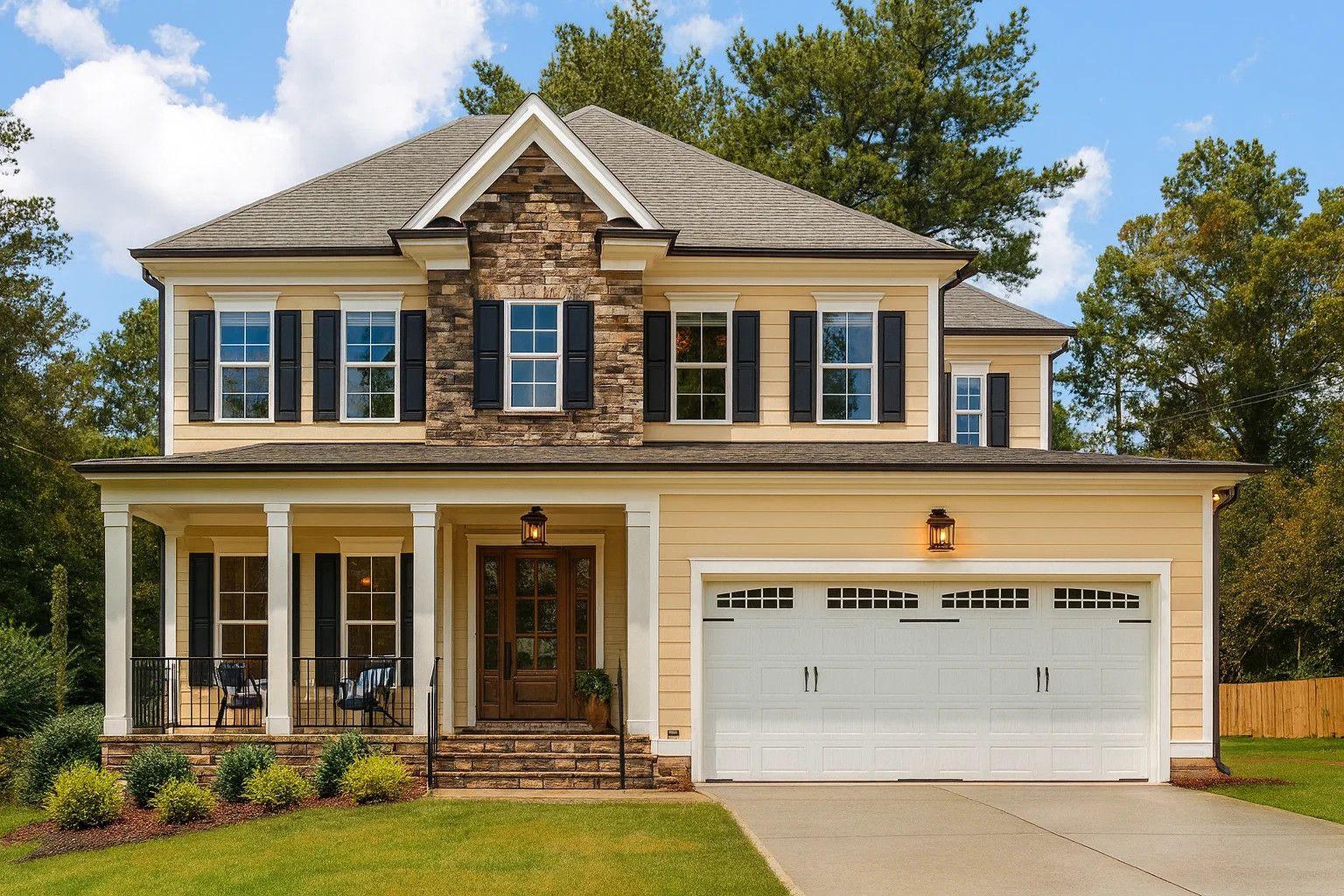 Elegant 2-Story House Plan with Bonus Third Floor & CAD Blueprints