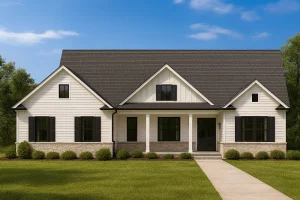 Custom 1.5-Story House Plan with Sunroom and CAD Designs