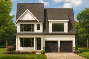 Craftsman House Plan with CAD Blueprint and Open Floor Plan