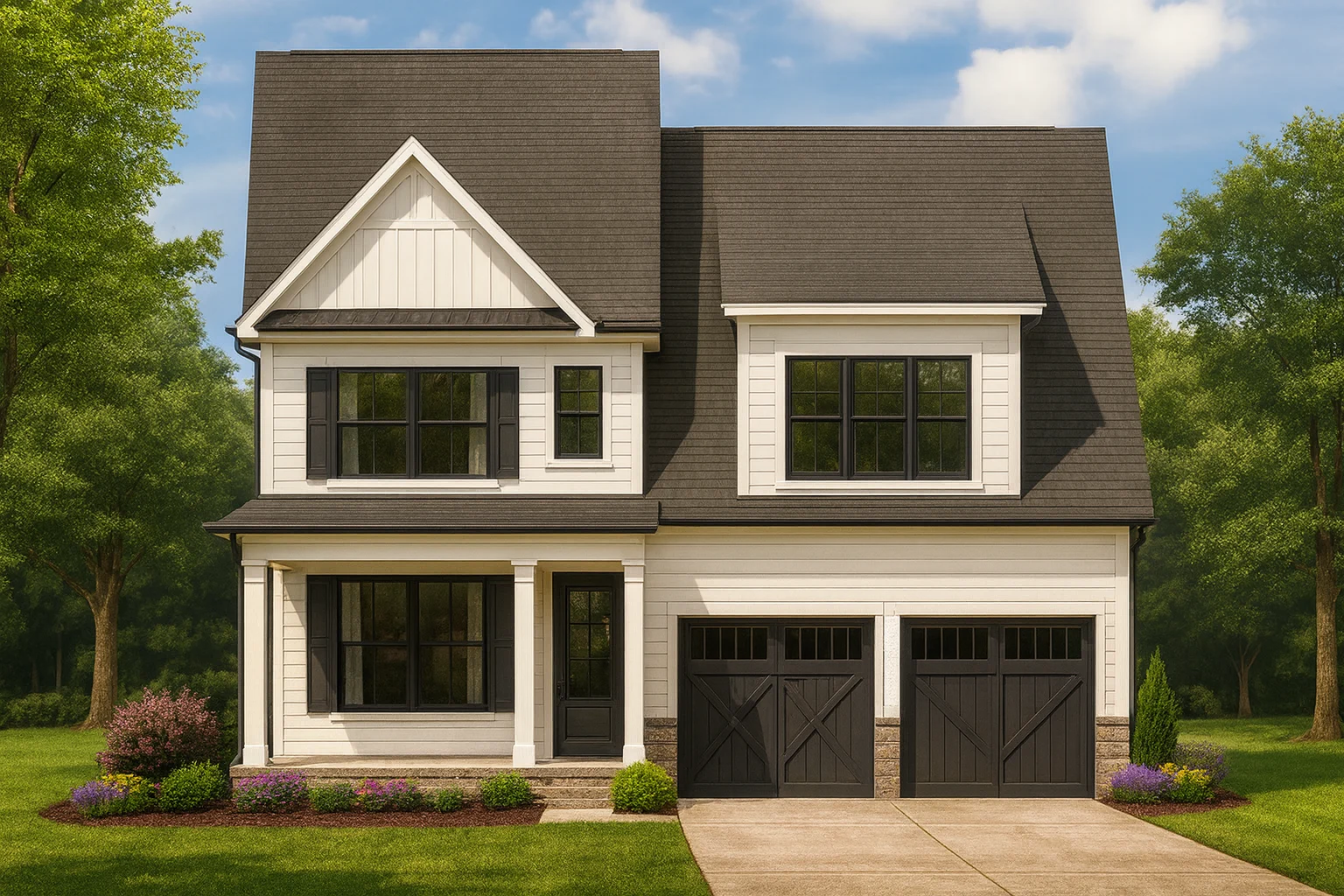 Country Farmhouse Plans 6 Craftsman House Plan with CAD Blueprint and Open Floor Plan