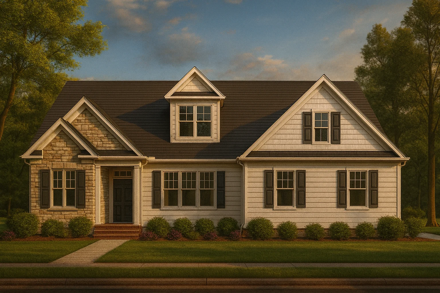 Country Farmhouse Plans 4 Spacious 1.5-Story Craftsman House Plan with Open Layout & Bonus Room