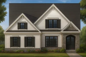 Narrow Lot House Plans 9 Stunning 2-Story House Plan with Craftsman Architecture