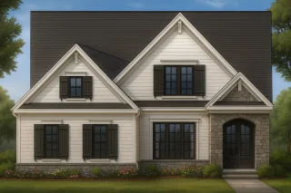 Townhome Floor Plans 9 Stunning 2-Story House Plan with Craftsman Architecture