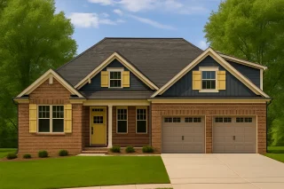 Townhome Floor Plans 1 Two-Story House Plan with Modern Craftsman Blueprint Designs