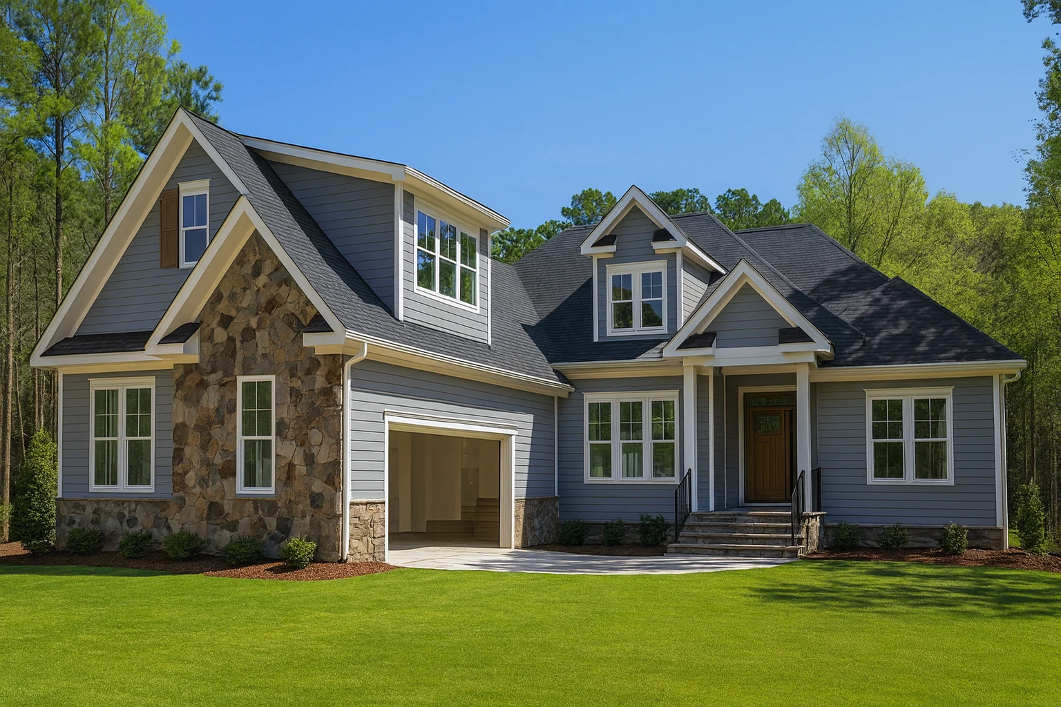 Custom House Plan with Open Floor Plan and CAD Blueprints