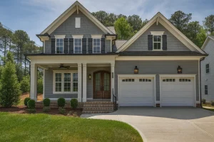 Spacious Traditional Craftsman Home Plan with Detailed Blueprint