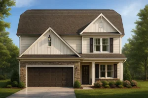 Craftsman Home Plan: 2-Story Floor Plan with 4 Beds & CAD Designs