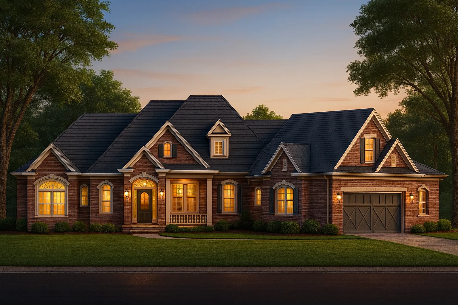 Elegant Craftsman Home Plan with Detailed Floor Designs and CAD