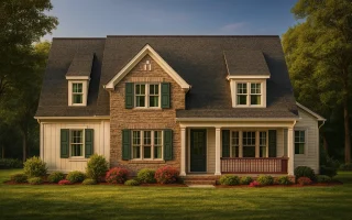 Plan  17-1684 - Rush Retreat |  Traditional Farmhouse - 3-Bed, 2.5-Bath, 2,460 SF