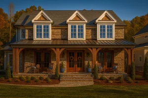 5-Bed, 5-Bath, 4,350 SF Rustic Farmhouse House Plan