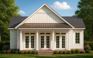 Plan  18-1457 - Auburn Pointe Chalet  | Farmhouse - 2-Bed, 2.5-Bath, 1,806 SF