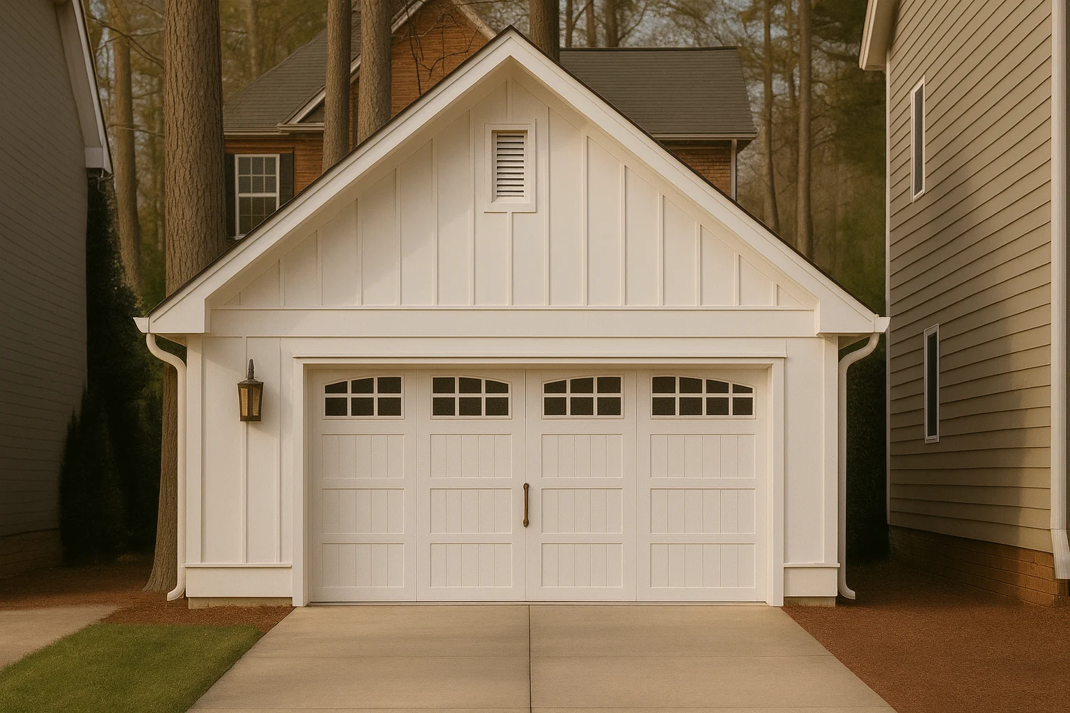 576 SF Modern Farmhouse Garage Plan