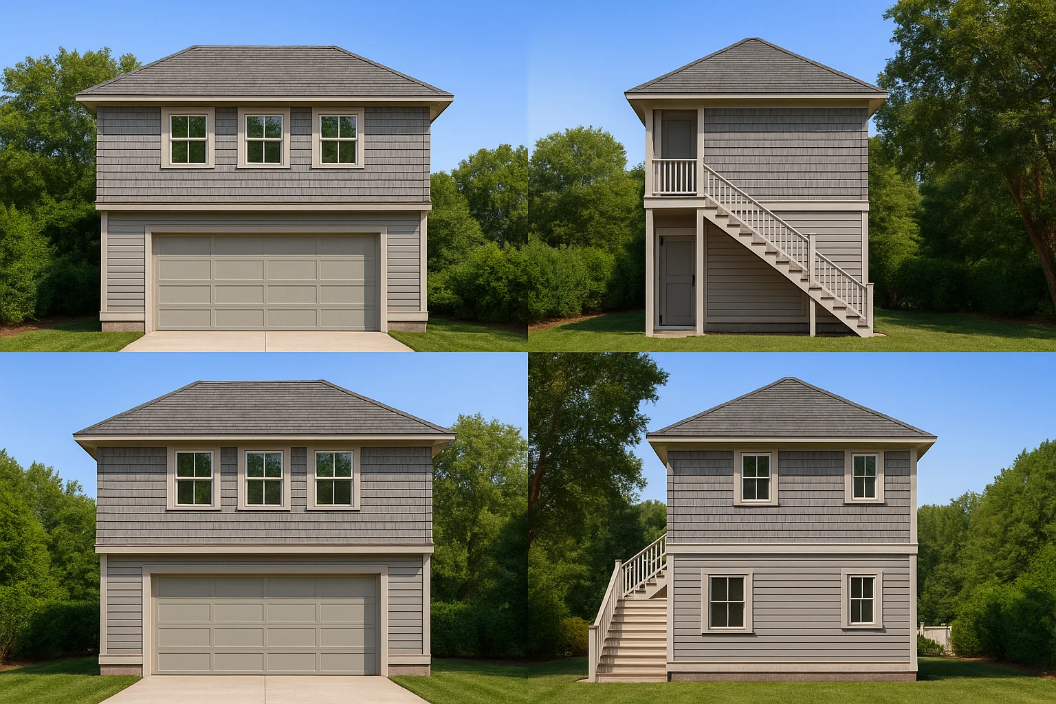 Compact House Plan with Living Space, Garage, and CAD Designs