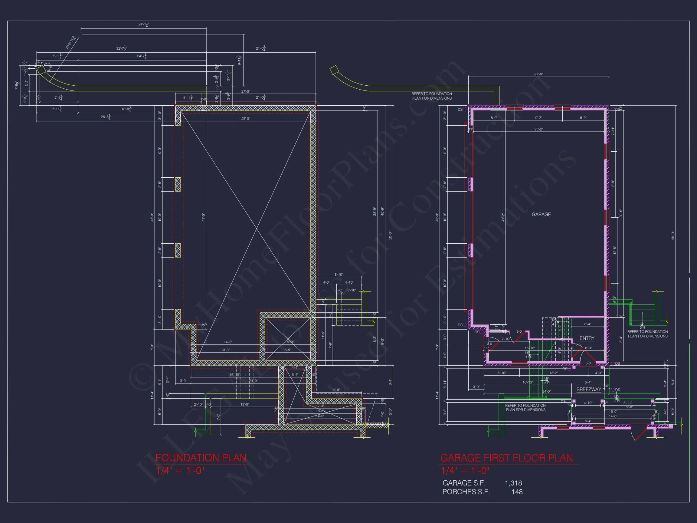 19-1688 HOUSE PLAN - 820 SF Colonial Revival Garage Plan 5 0-Bed, 1-Bath, 820 SF Colonial Revival Garage Plan