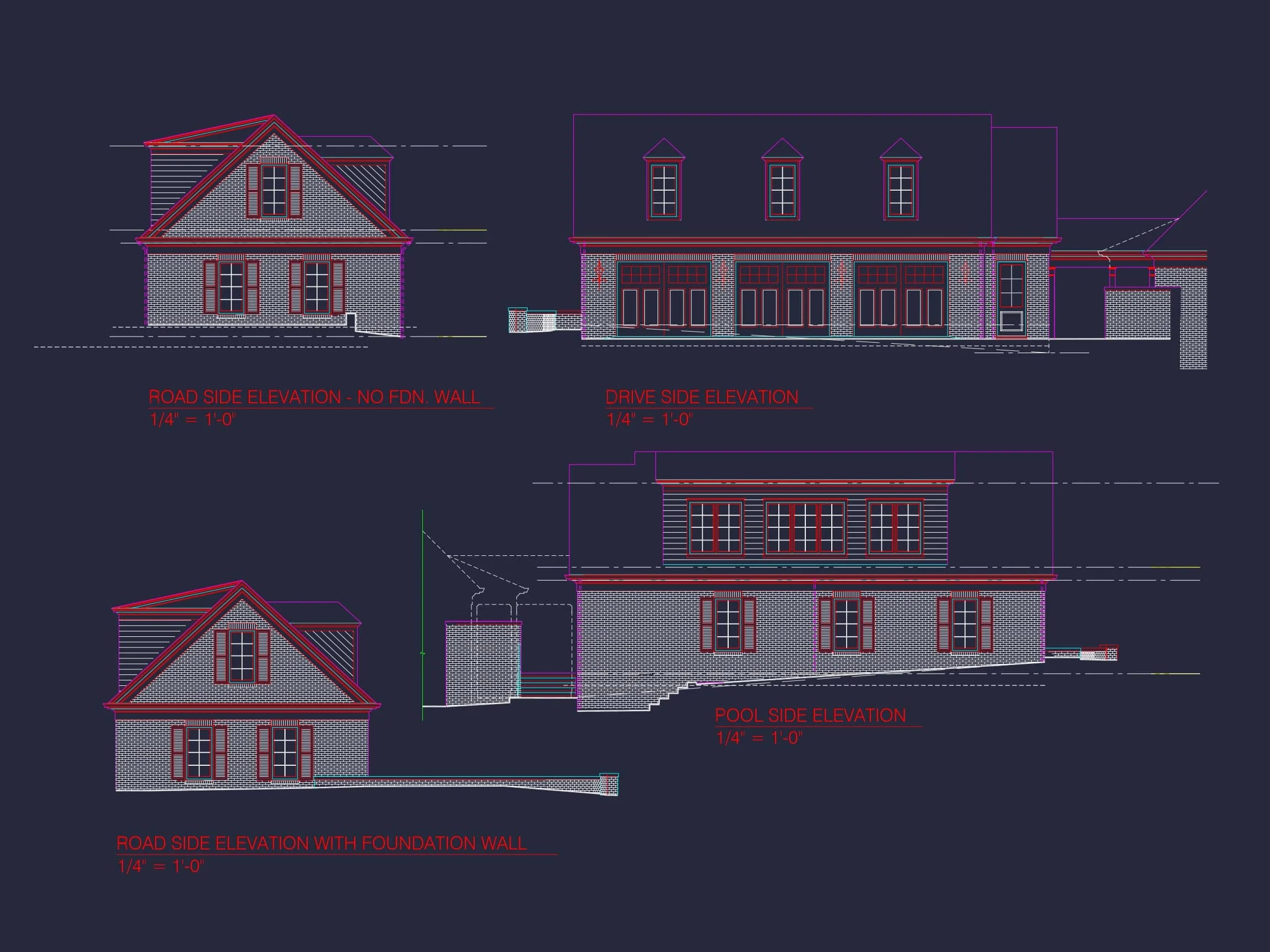 19-1688 HOUSE PLAN - 820 SF Colonial Revival Garage Plan 2 0-Bed, 1-Bath, 820 SF Colonial Revival Garage Plan