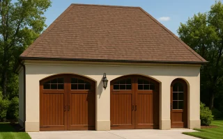 Plan  12-2396 - Hickory Cove Cottage  | French Country Garage - 0-Bed, 0-Bath, 0 SF