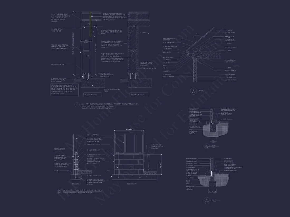 Compact Garage and Workshop house Plan with Blueprint Designs