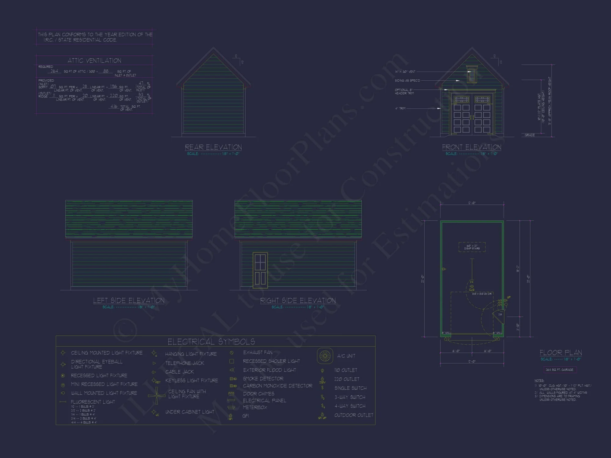 Compact Garage and Workshop house Plan with Blueprint Designs