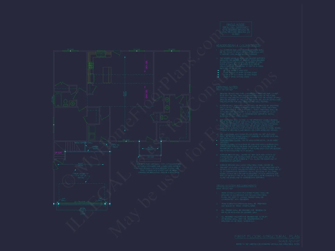3-Bed, 2-Bath, 1536 SF Craftsman Ranch Home Plan