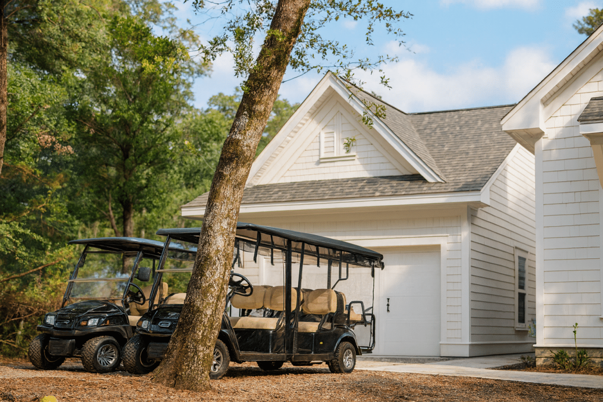 Modern Detached Cart Garage Floor Plan for Small Vehicles