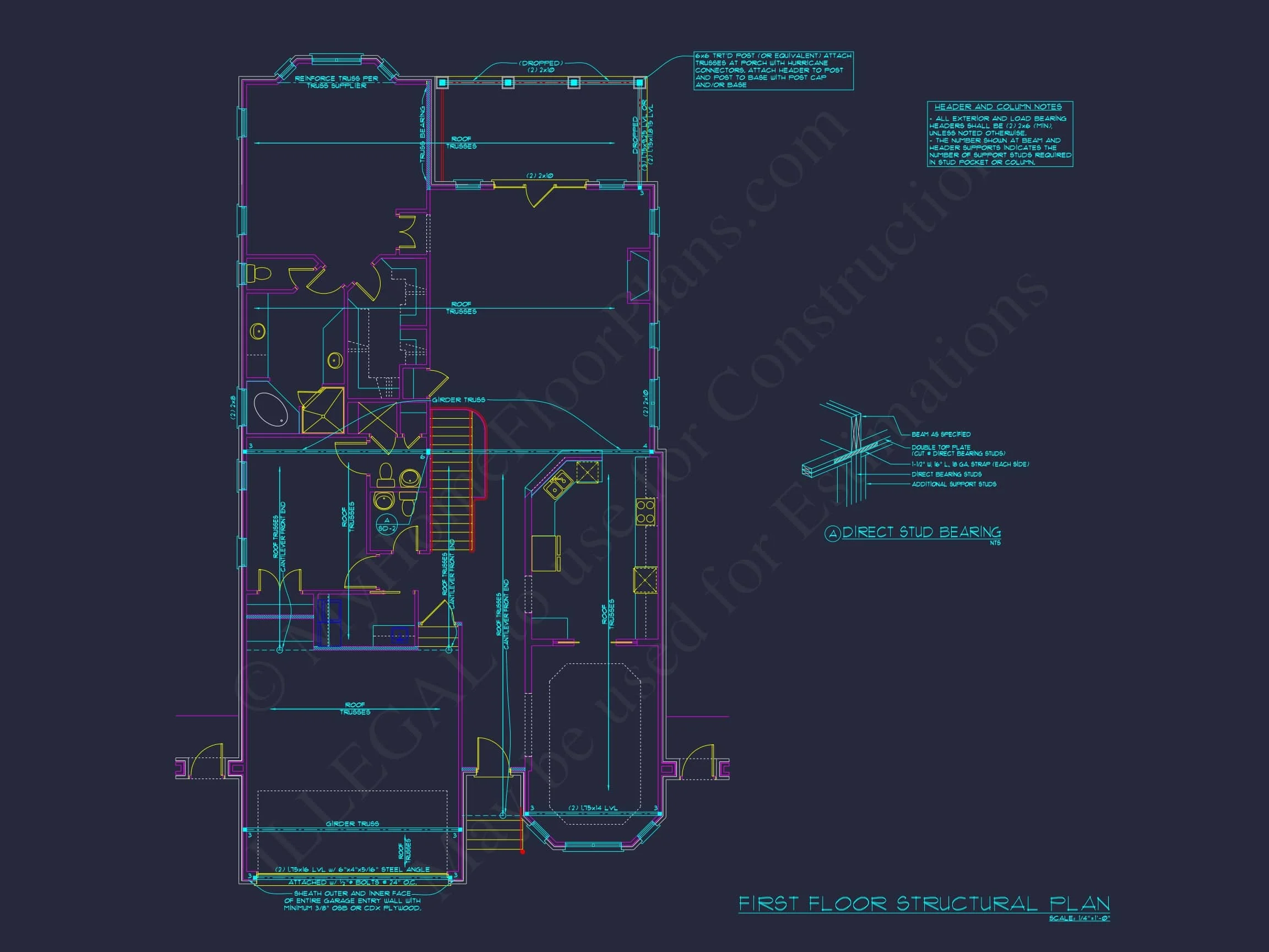 8-1777 HOUSE PLAN - Elegant 2-Story French Country House Plan with Vaulted Ceilings & CAD Blueprints 14 8-1777 HOUSE PLAN - Elegant 2-Story French Country House Plan with Vaulted Ceilings & CAD Blueprints - Image 14