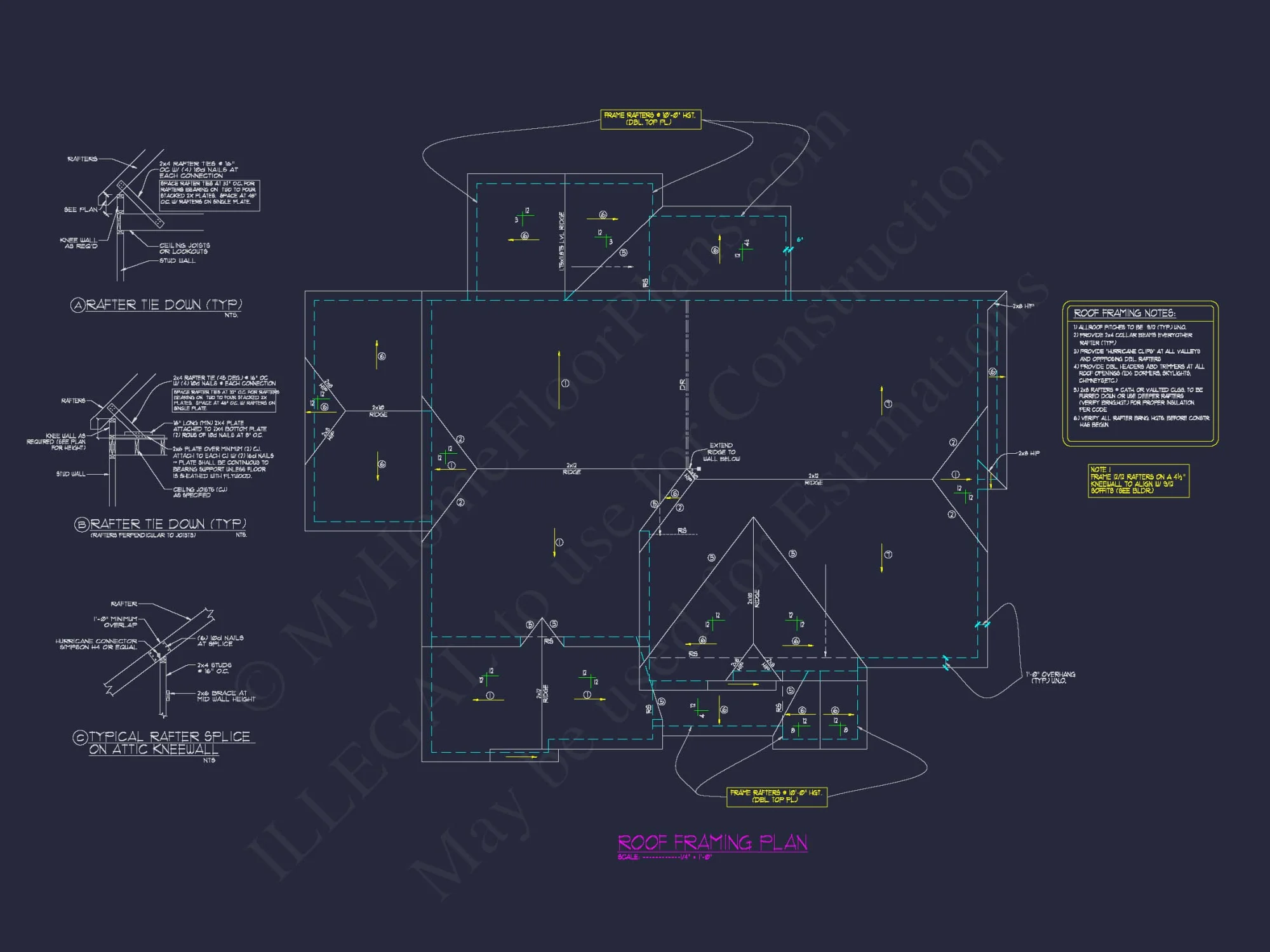 Spacious 2-Story Home Plan with CAD Designs and Blueprints