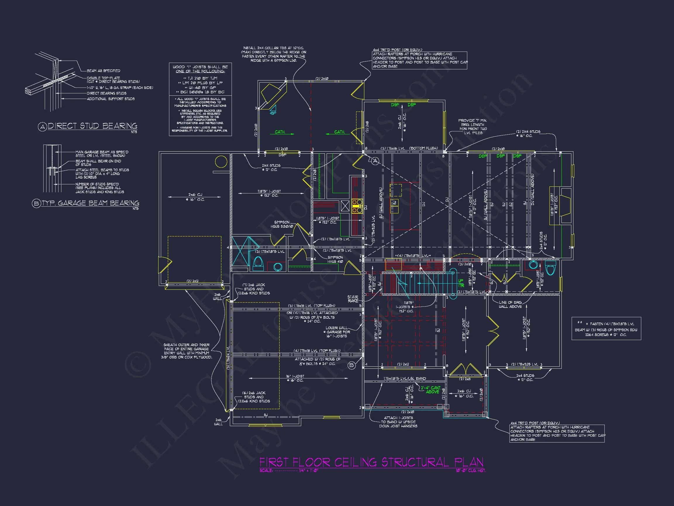 12-1085 HOUSE PLAN - 4-Bed, 3-Bath, 4051 SF Craftsman House Plan 19 Spacious 2-Story Home Plan with CAD Designs and Blueprints