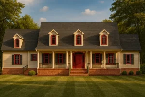 House Plans with Fireplace 5 Classic Colonial 2-Story House Plan with 2,106 SF, 4 Bed