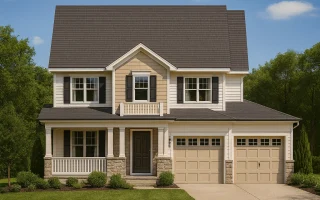 Plan  8-1374 - Aster Crossing Haven  | New American - 3-Bed, 3.5-Bath, 2,212 SF