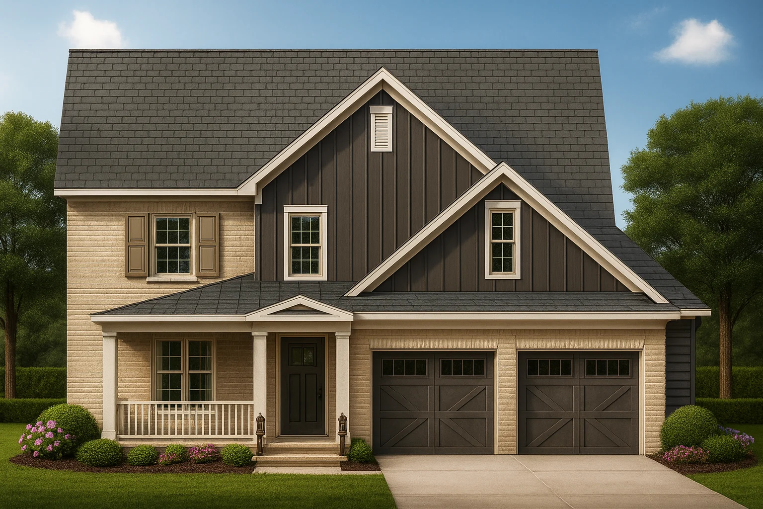 Country Farmhouse Plans 10 2-story house plan with 3,470 heated sq. ft.