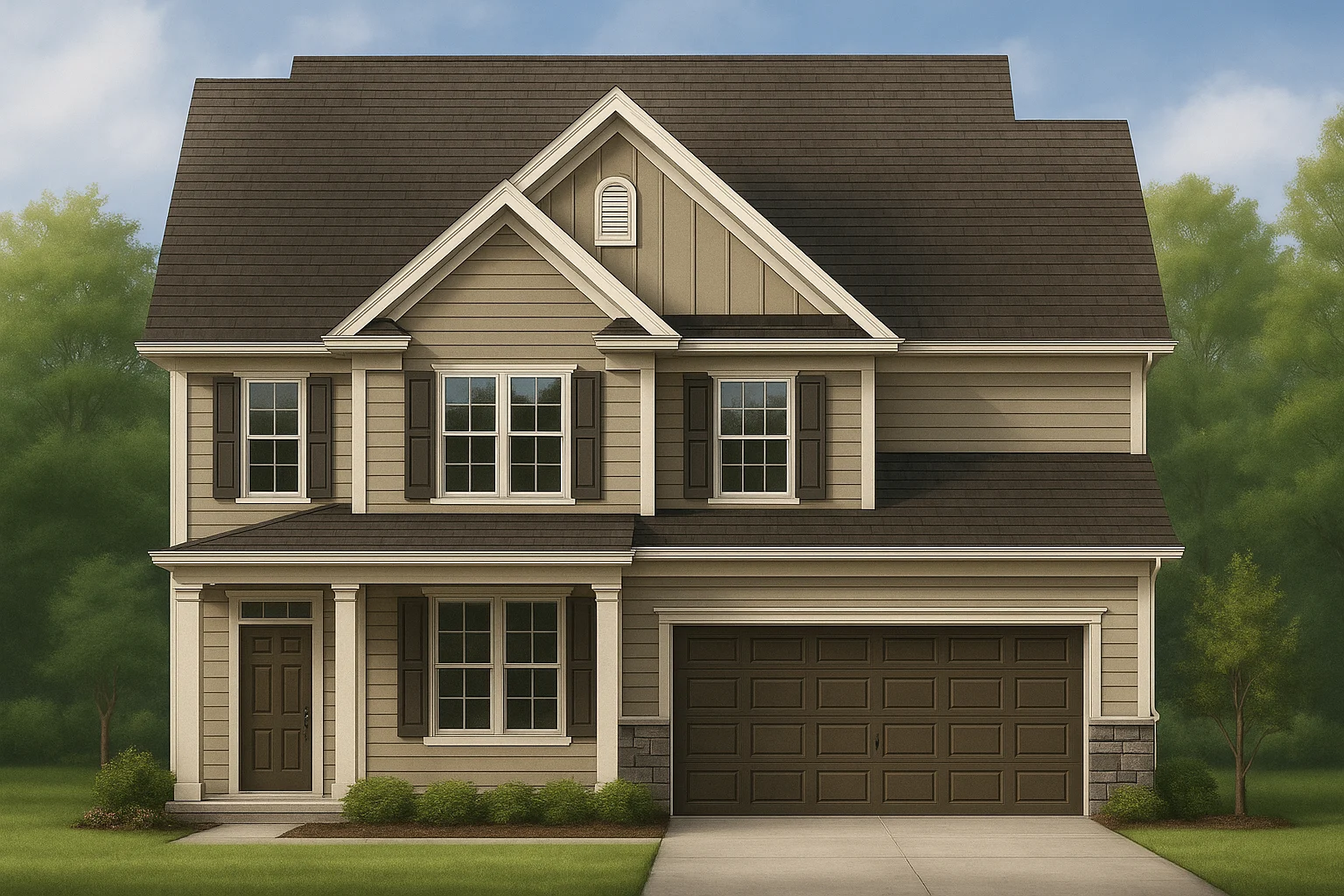 Country Farmhouse Plans 13 Craftsman house plan with 2,525 heated sq. ft., 2 stories, 4 bedrooms
