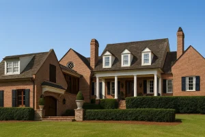 Colonial Revival house plan with 4,907 heated sq. ft., 2 stories, 4 bedrooms