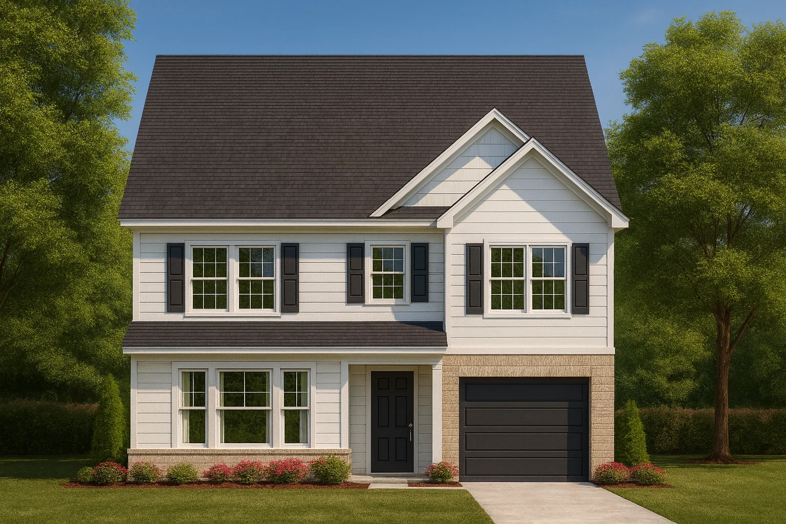 Country Farmhouse Plans 7 traditional 2-story house design offers 1,921 heated sq. ft., 3 bedrooms, 3 baths