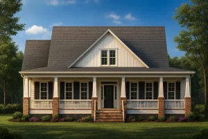 Craftsman House Plan with 2 Floors & Detailed CAD Designs