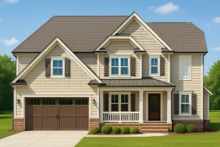 Craftsman House Plan with Detailed Blueprint and Modern Designs