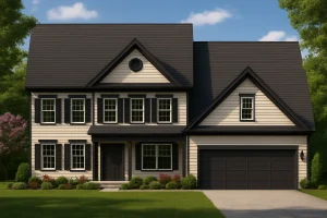 Spacious House Floor Plan with 4 Bedrooms & CAD Designs