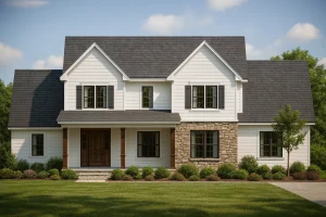 Modern Colonial Revival Home Plan with Timeless 2-Story Layout