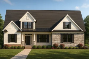 Spacious 2-Story Craftsman Home Plan with Vaulted Ceilings & Open Floor Layout