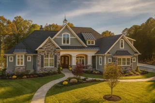 European Traditional House Plan – 5-Bed, 5-Bath, 4,186 SF