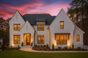 Modern Tudor House Plan – 4-Bed, 5-Bath, 3,939 SF