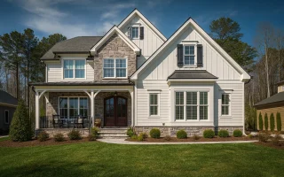 Plan  14-1461 - Maple Grove Manor |  New American - 5-Bed, 5-Bath, 4,314 SF
