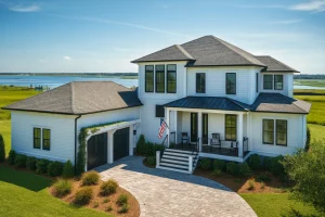 4-Bed, 5-Bath, 3,476 SF Modern Coastal Farmhouse Plan
