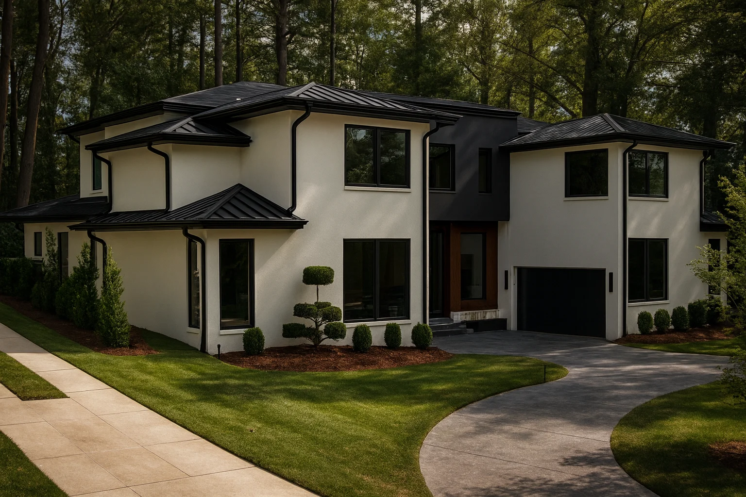 20-1818 HOUSE PLAN - 4-Bed, 5-Bath, 6,530 SF Modern Contemporary House Plan 1 4-Bed, 5-Bath, 6,530 SF Modern Contemporary House Plan