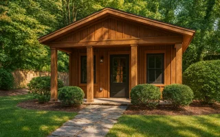 Plan  11-1891 - Walnut Hill Residence  | Craftsman - 1-Bed, 1-Bath, 396 SF
