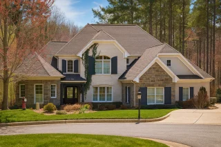 Luxury 2-Story House Floor Plan with European Charm & CAD Blueprint