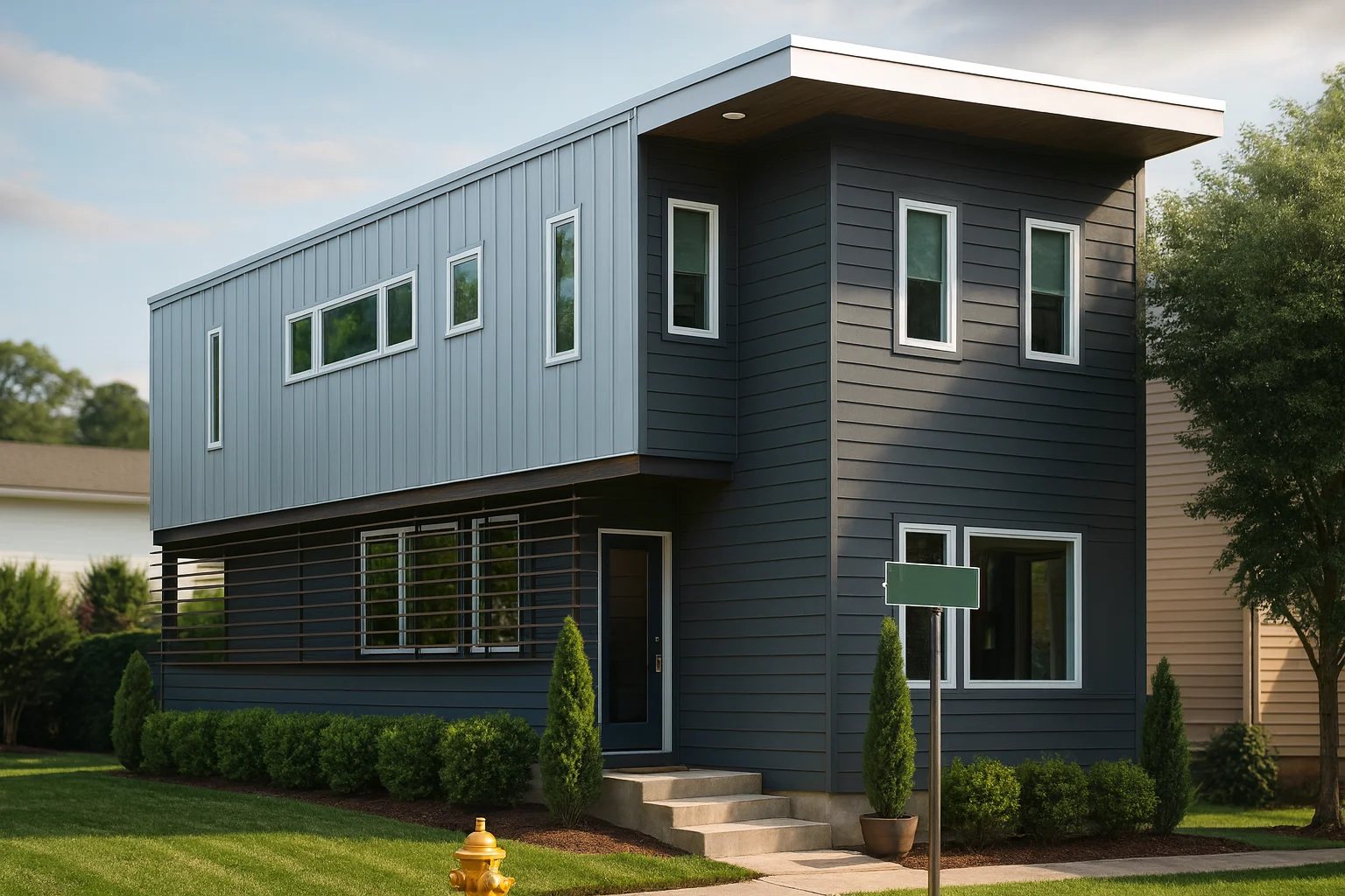 Modern Home Plan with Detailed CAD Design and Open Floor Plan