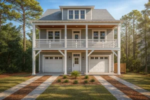 Modern 2-Story Beach House Plan with Open Floor Layout